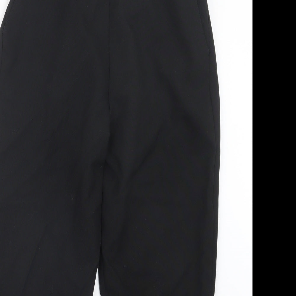 Womens UK Size 14 Preworn Regular Fit  Black Trousers