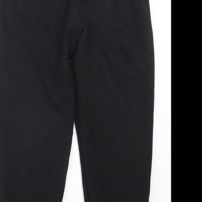 Womens UK Size 14 Preworn Regular Fit  Black Trousers