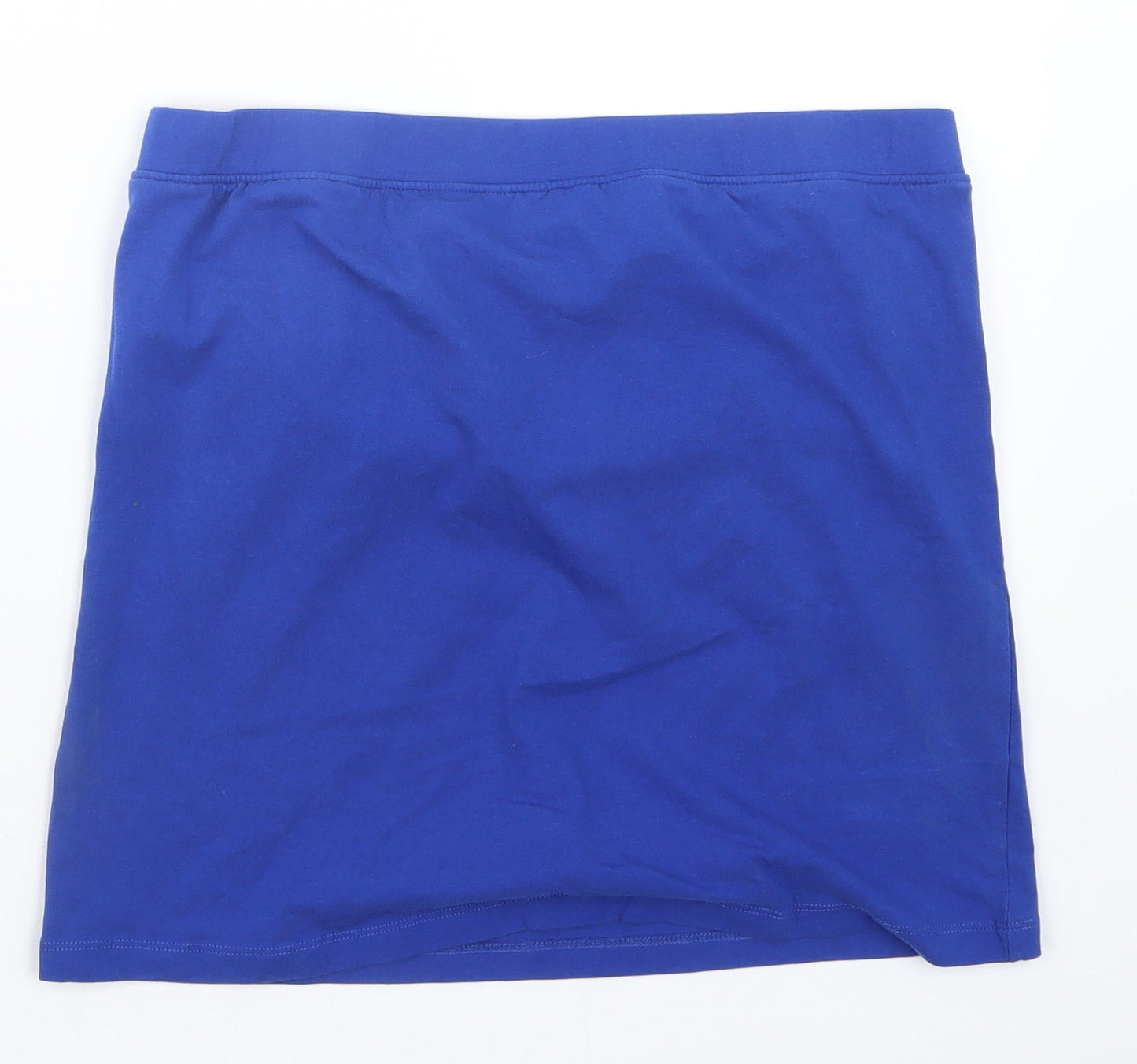 Womens UK Size 16 M&Co Blue Basic T-Shirt