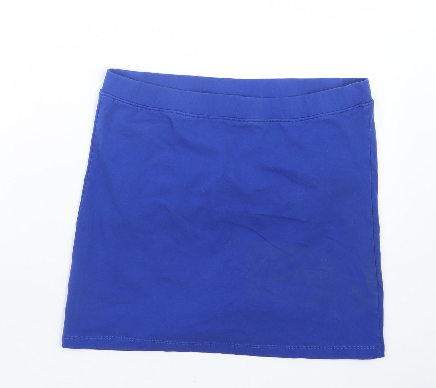 Womens UK Size 16 M&Co Blue Basic T-Shirt