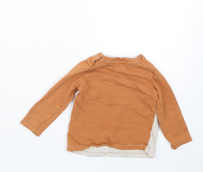 F&F Boys Beige   Basic T-Shirt Size 6-9 Months