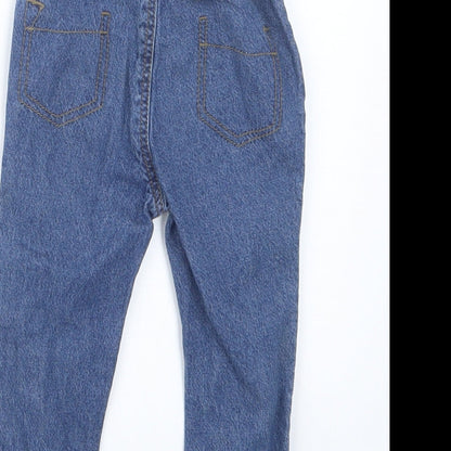 George Boys Blue  Denim Cargo Jeans Size 6-9 Months