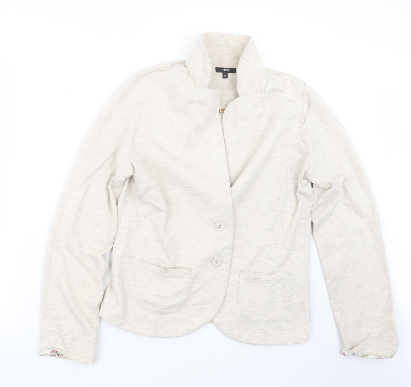 Papaya Womens Beige   Jacket  Size 14