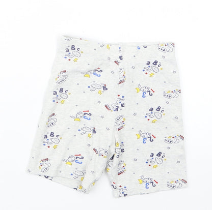 F&F Boys Grey Geometric   Pyjama Pants Size 2-3 Years