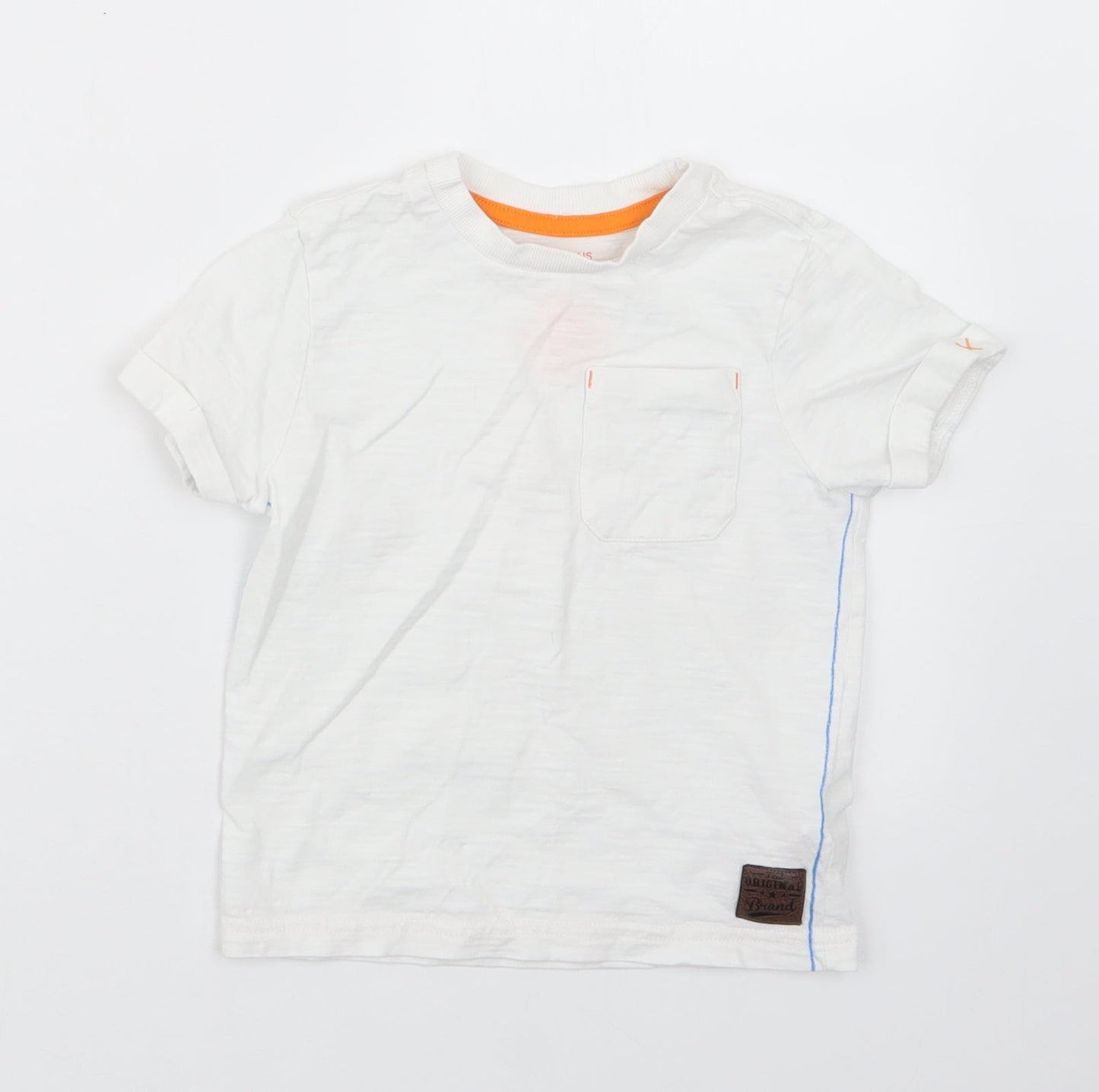 F&F Boys White   Basic T-Shirt Size 2-3 Years