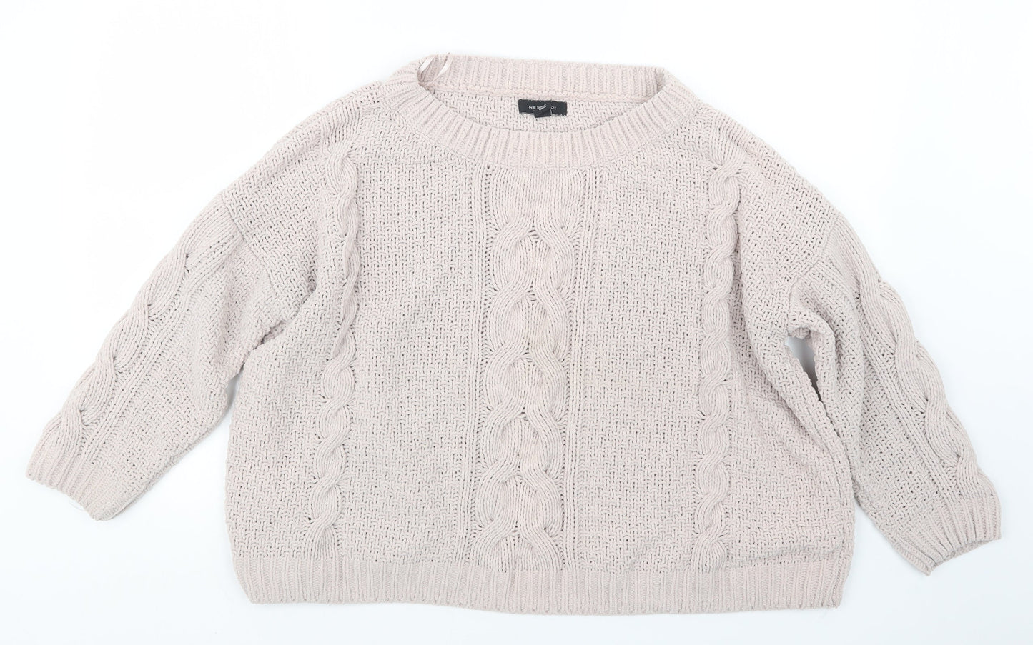 Womens UK Size S New Look Pink Pullover Jumper