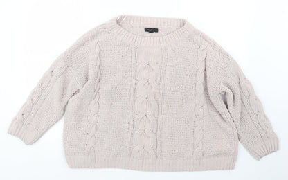 Womens UK Size S New Look Pink Pullover Jumper
