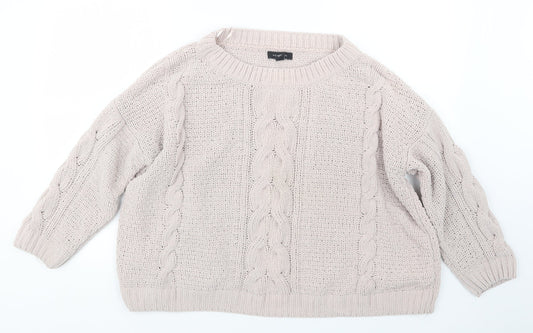 Womens UK Size S New Look Pink Pullover Jumper