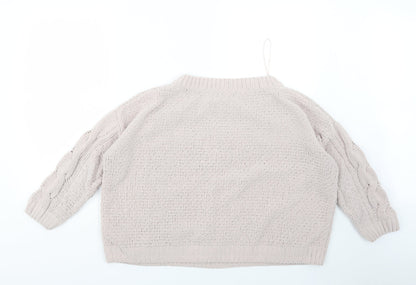 Womens UK Size S New Look Pink Pullover Jumper