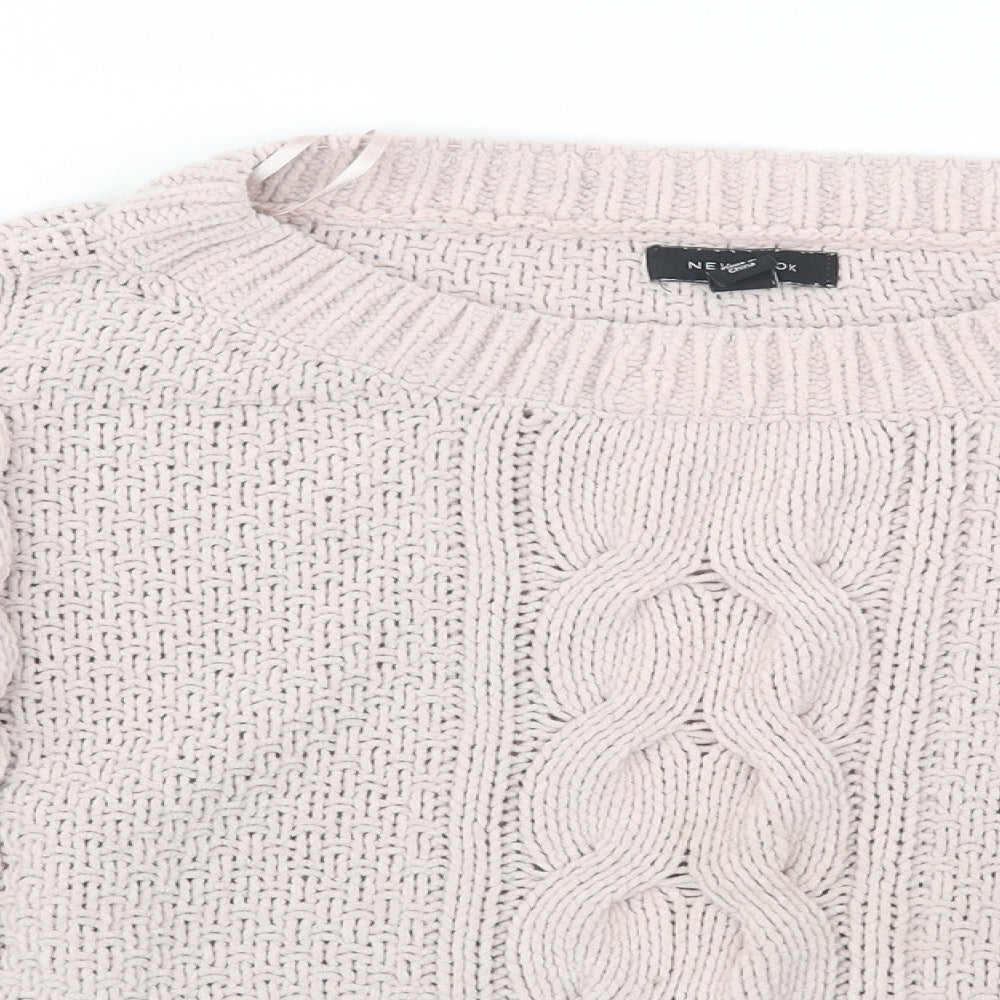 Womens UK Size S New Look Pink Pullover Jumper