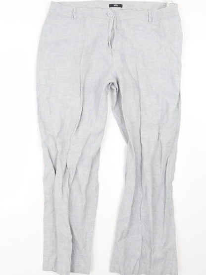 Womens UK Size 20 Marks and Spencer Regular Fit  Grey Trousers