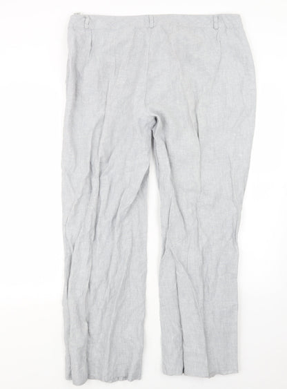 Womens UK Size 20 Marks and Spencer Regular Fit  Grey Trousers