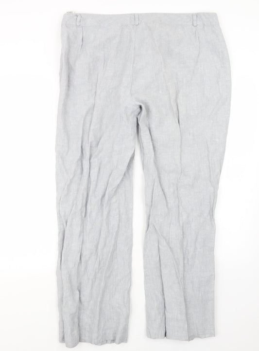Womens UK Size 20 Marks and Spencer Regular Fit  Grey Trousers