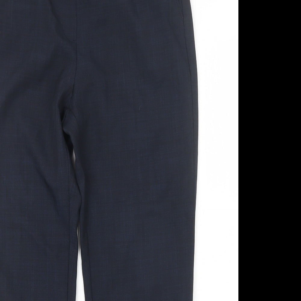 Womens UK Size 12 Marks and Spencer Regular Fit  Blue Trousers
