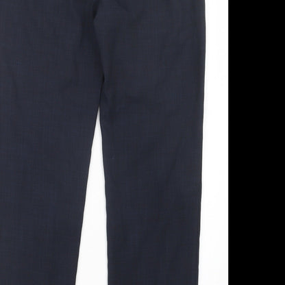 Womens UK Size 12 Marks and Spencer Regular Fit  Blue Trousers