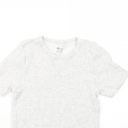 F&F Boys Grey Geometric   Pyjama Top Size 9-10 Years