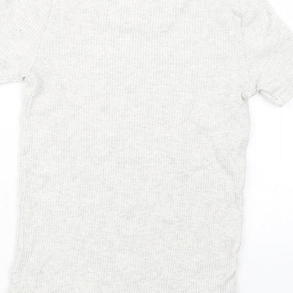 F&F Boys Grey Geometric   Pyjama Top Size 9-10 Years