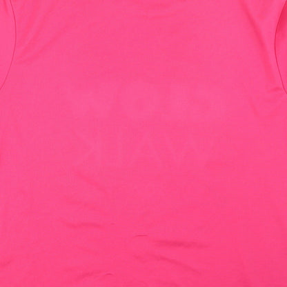 Womens UK Size XL Roly Pink Basic T-Shirt