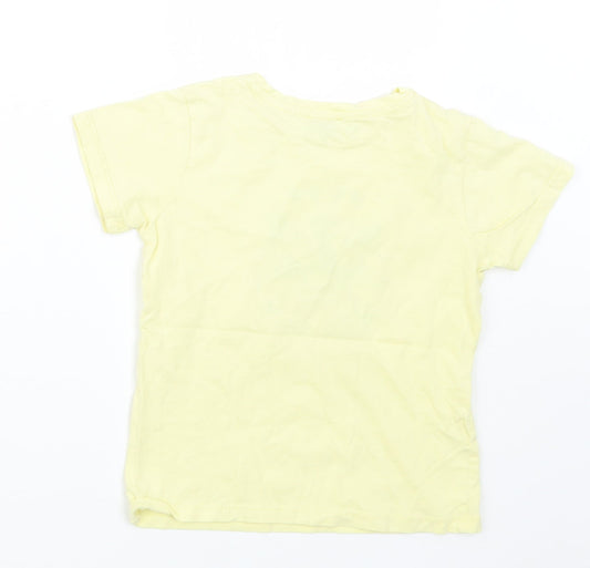 SOOBE Boys Yellow   Basic T-Shirt Size 6 Years