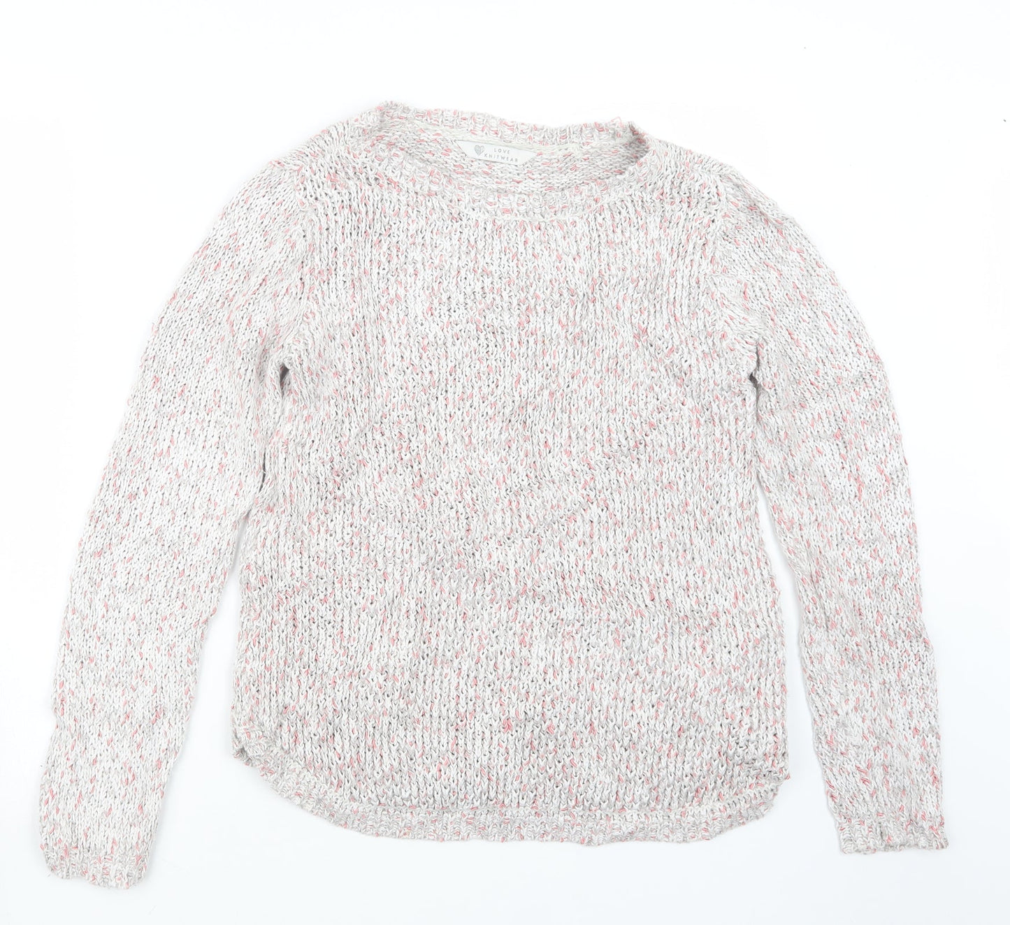 Womens UK Size 10 BHS Grey Pullover Jumper