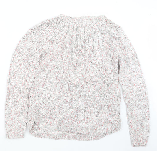 Womens UK Size 10 BHS Grey Pullover Jumper