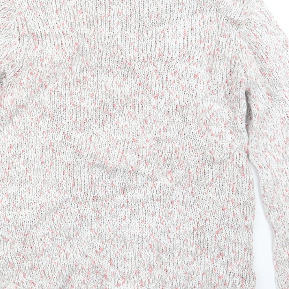 Womens UK Size 10 BHS Grey Pullover Jumper