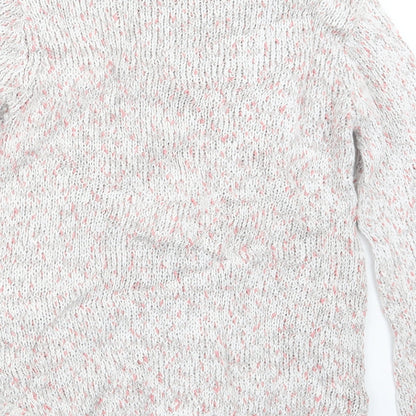 Womens UK Size 10 BHS Grey Pullover Jumper