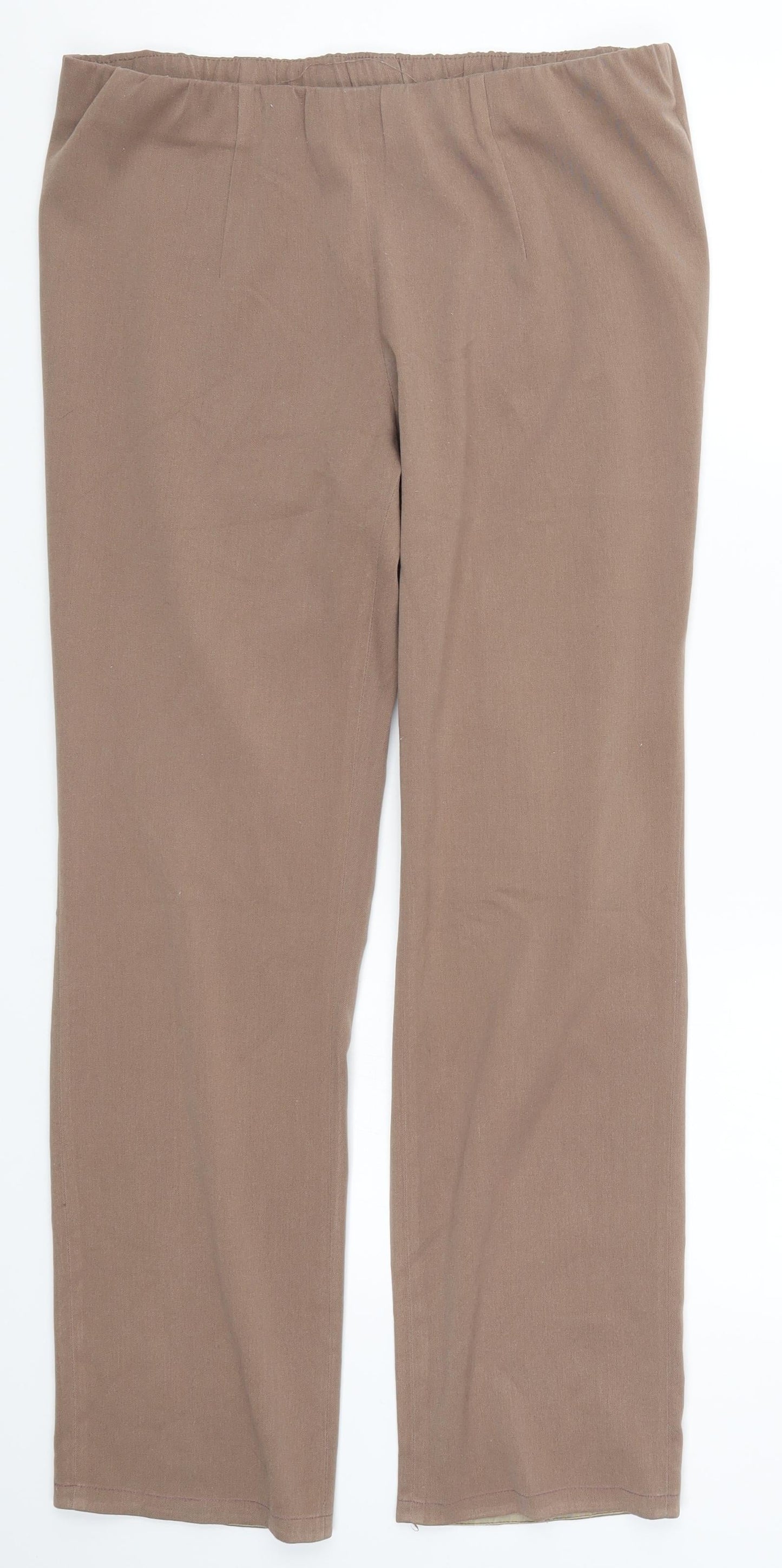 Womens UK Size 34 in Preworn Regular Fit  Brown Trousers