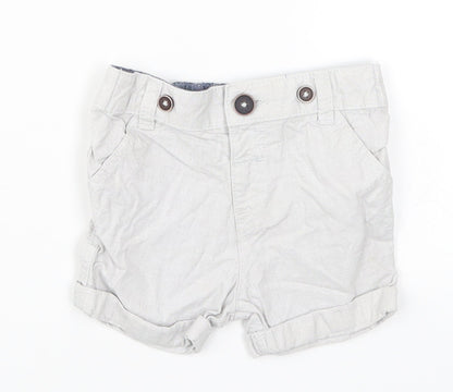F&F Boys Grey   Cropped Trousers Size 6-9 Months