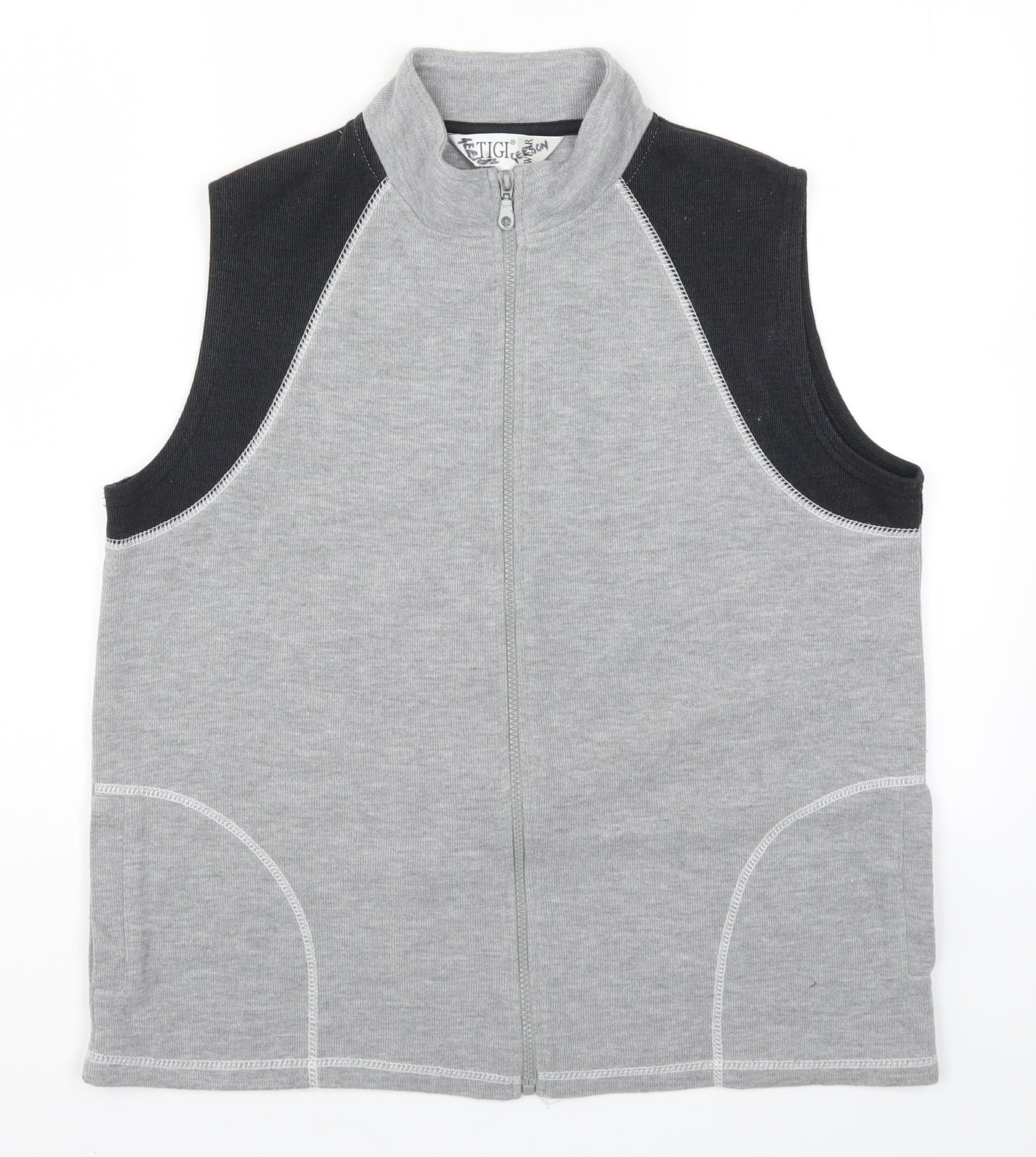 Womens UK Size 14 Tigi Grey Gilet