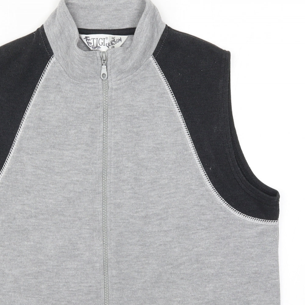 Womens UK Size 14 Tigi Grey Gilet