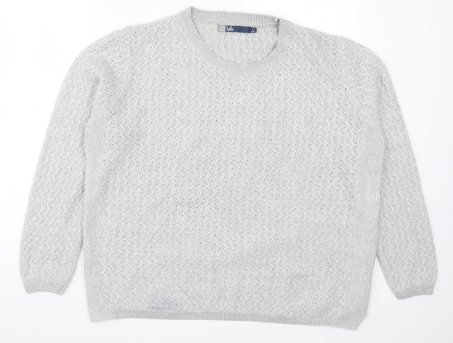 Womens UK Size 18 Isle Grey Pullover Jumper
