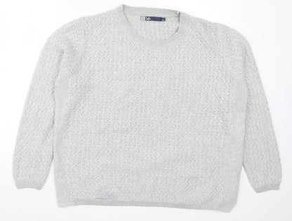 Womens UK Size 18 Isle Grey Pullover Jumper