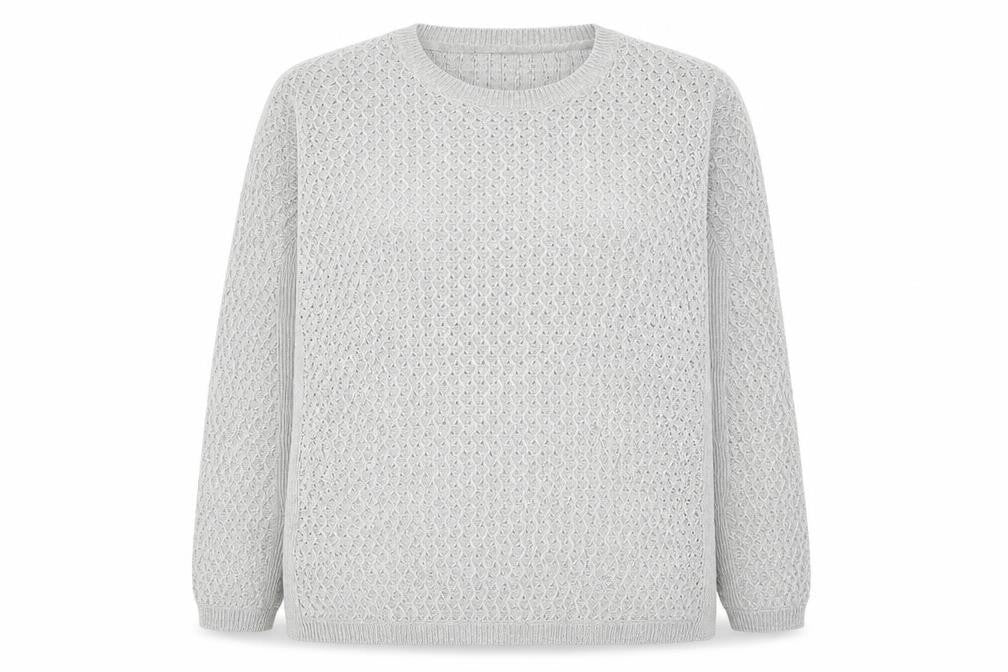 Womens UK Size 18 Isle Grey Pullover Jumper