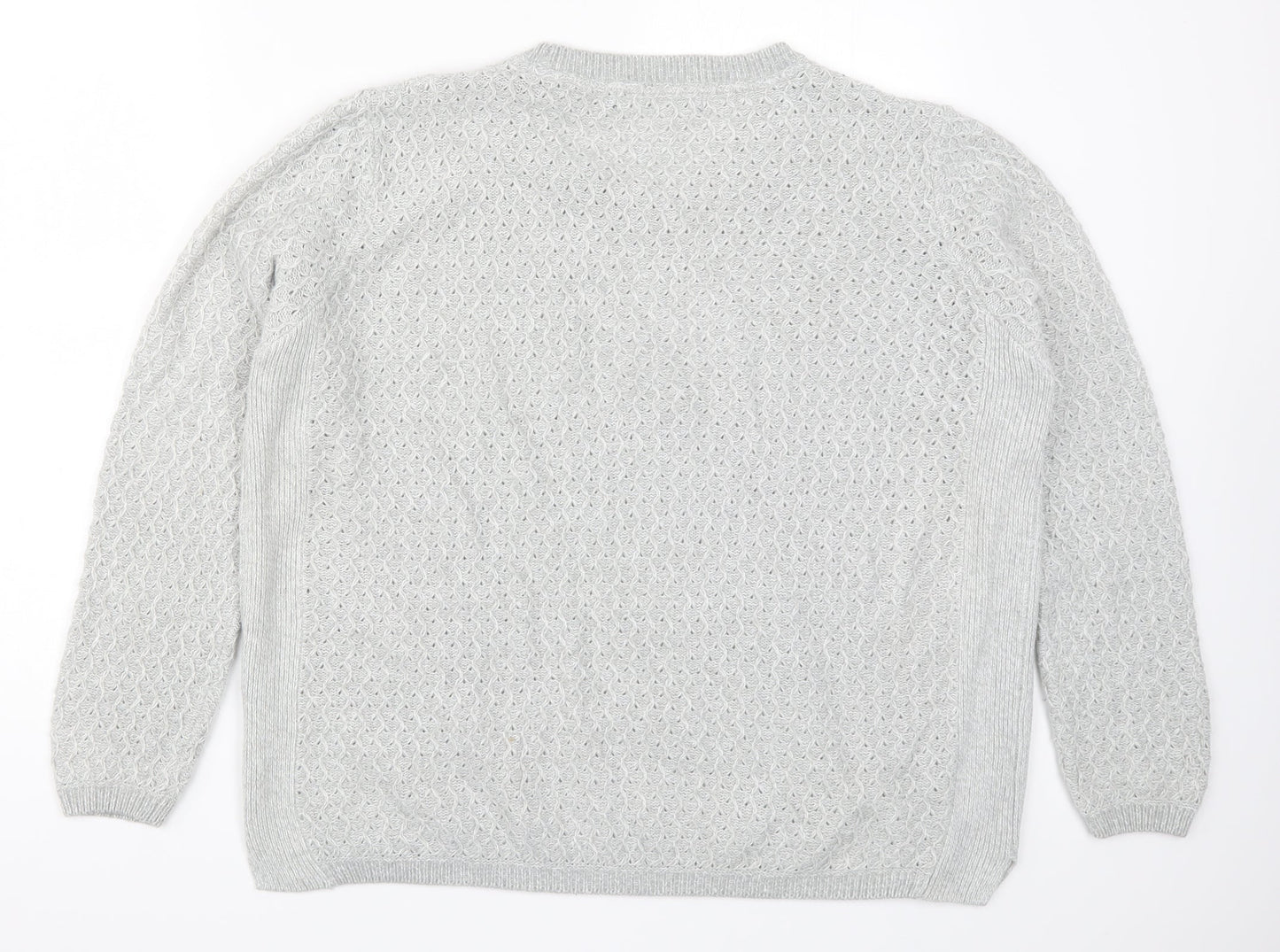Womens UK Size 18 Isle Grey Pullover Jumper