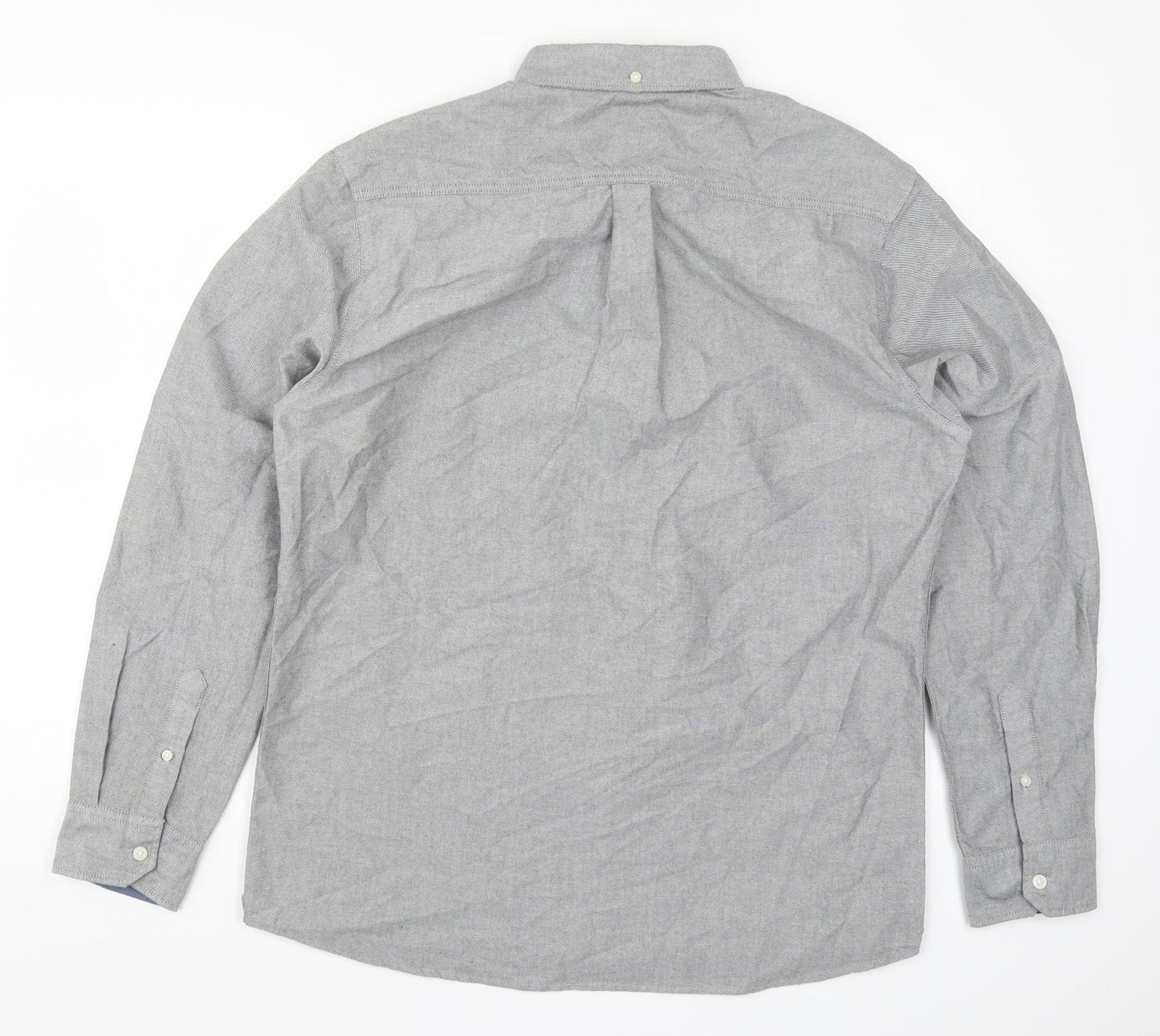 George Mens Grey    Button-Up Size L