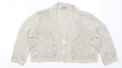 Womens UK Size M Per Una Beige Cardigan Jumper
