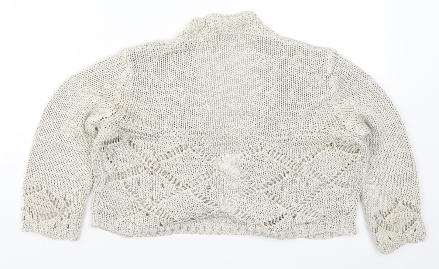 Womens UK Size M Per Una Beige Cardigan Jumper