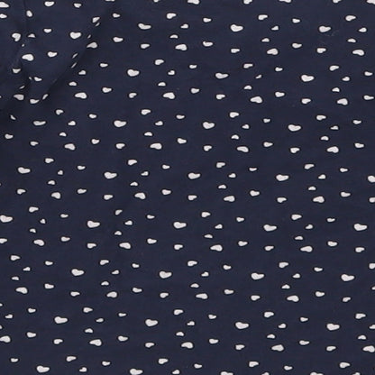Primark Girls Blue   Basic T-Shirt Size 18-24 Months  - Be Happy Love Hearts