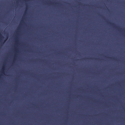 TU Girls Blue   Basic T-Shirt Size 18-24 Months  - Butterflies