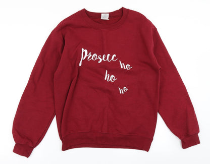 Gildan Womens Red   Pullover Sweatshirt Size S  - Christmas Sweater