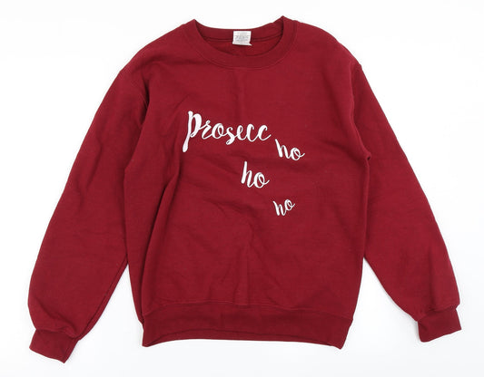 Gildan Womens Red   Pullover Sweatshirt Size S  - Christmas Sweater