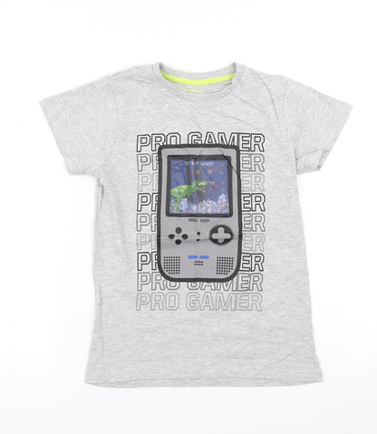 Urbn dept Boys Grey   Basic T-Shirt Size 8 Years
