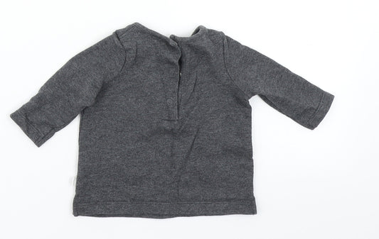 NEXT Girls Grey   Basic T-Shirt Size 0-3 Months