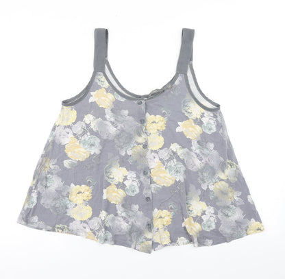 Womens UK Size 12 NEXT Grey Basic Tank