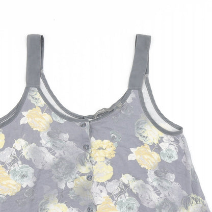 Womens UK Size 12 NEXT Grey Basic Tank