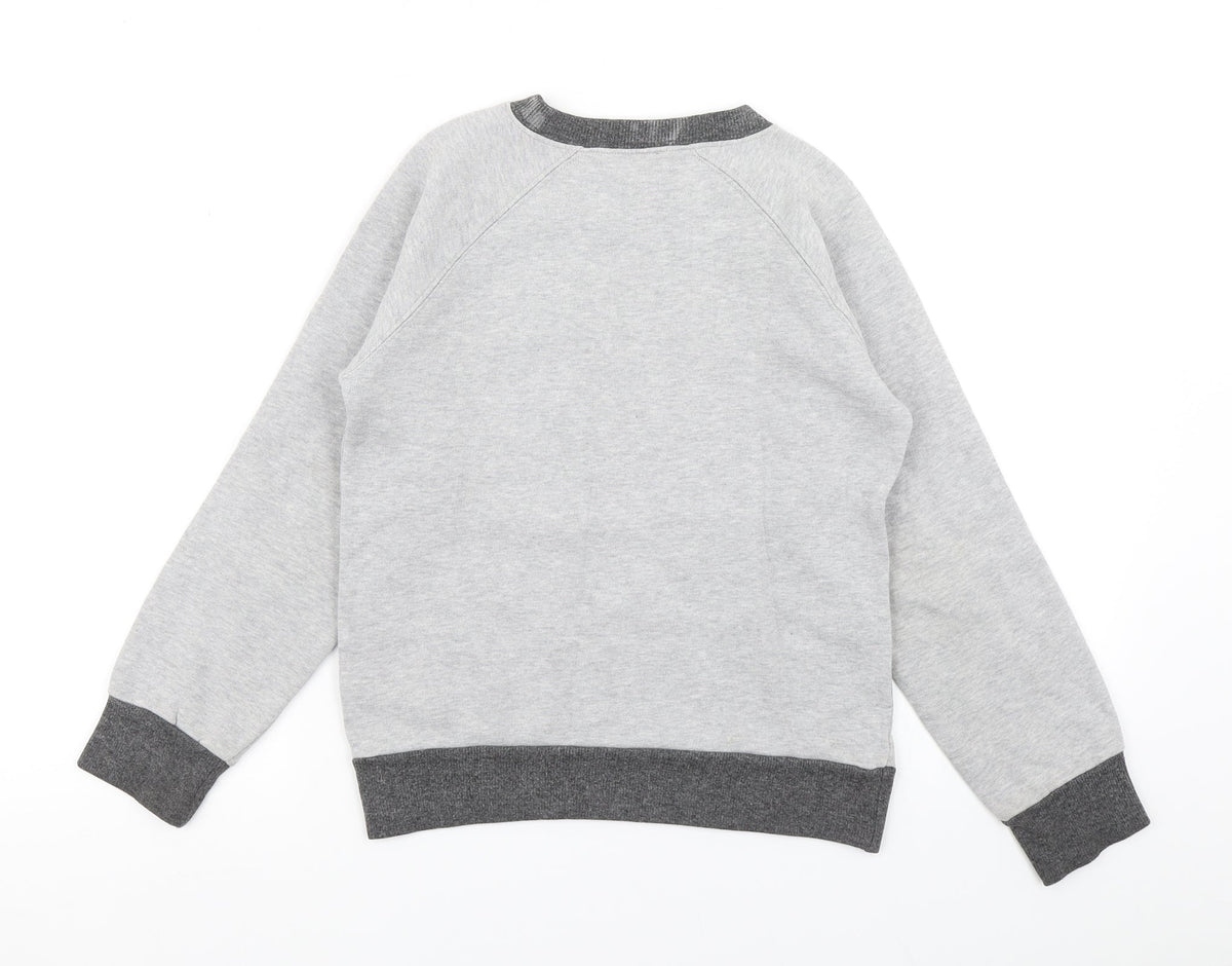 Baci & Abbracci Boys Grey Colourblock  Pullover Sweatshirt Size S