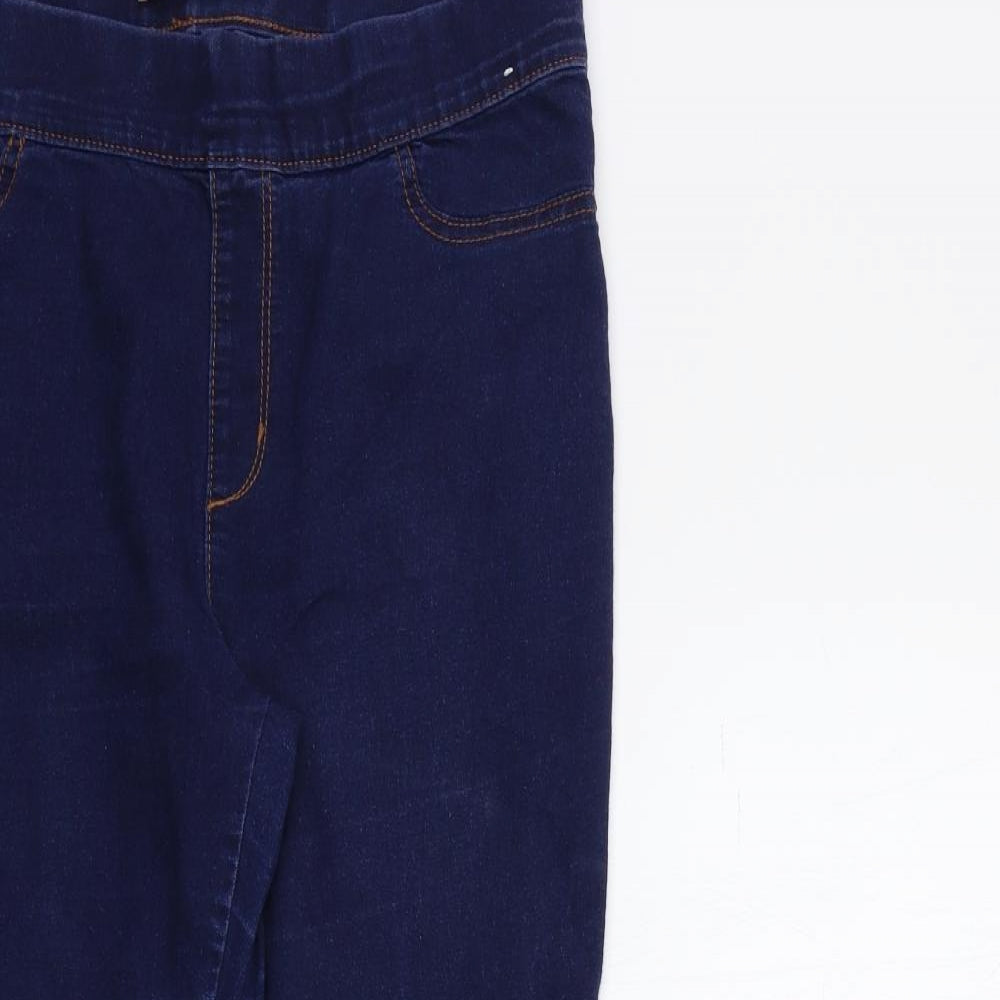 Denim & Co. Womens Blue  Denim Skinny Jeans Size 14 L27 in