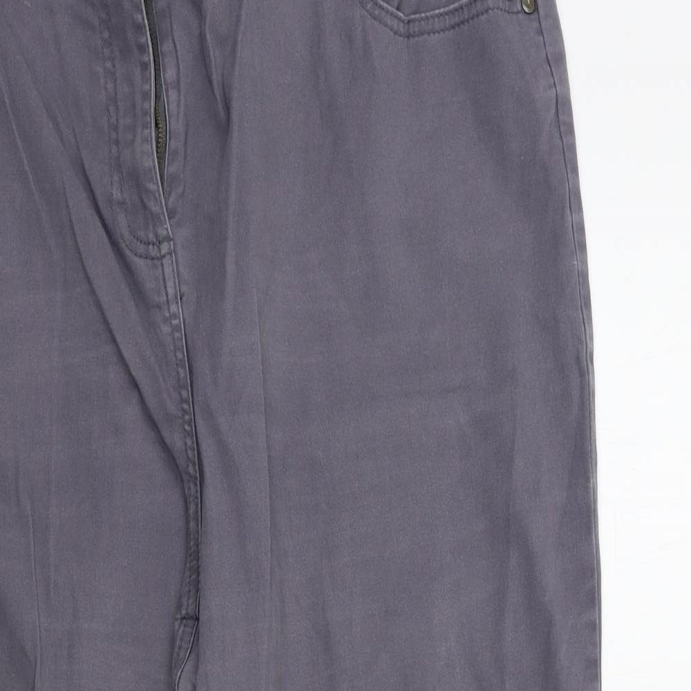 Womens UK Size 18 Preworn Regular Fit Straight Grey Jeans