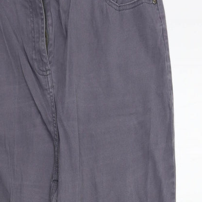 Womens UK Size 18 Preworn Regular Fit Straight Grey Jeans